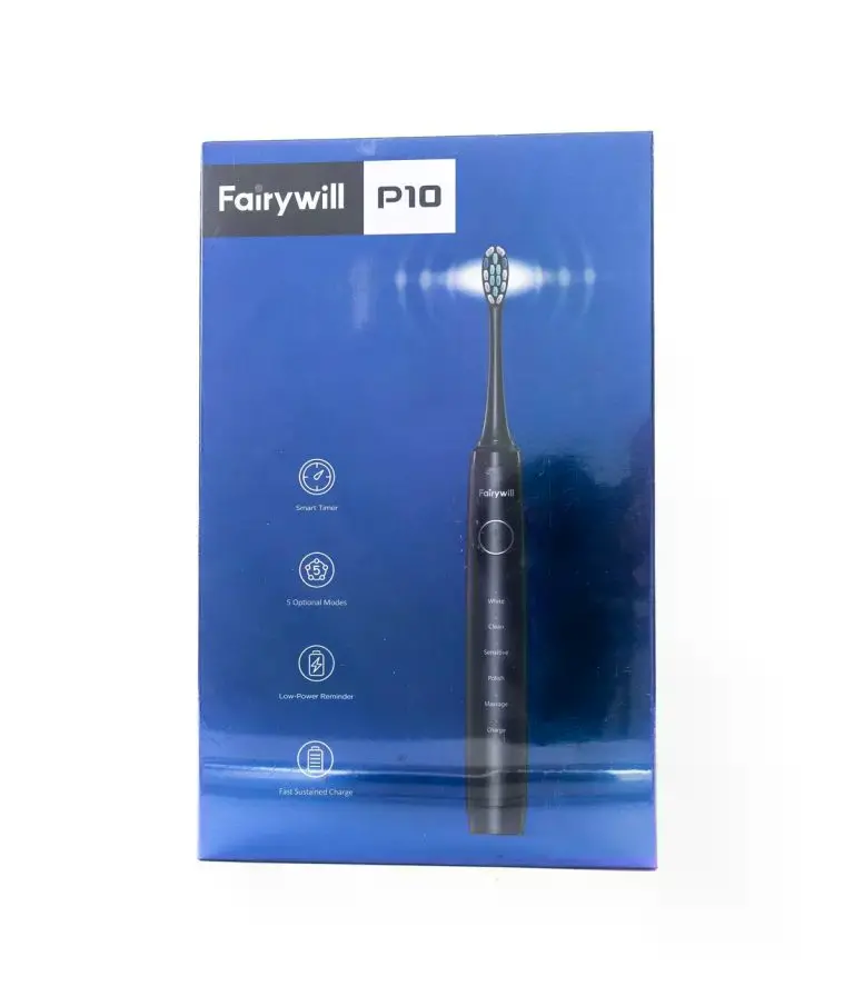 FAIRYWILL P10 Electric Toothbrush with 4 Brush Heads 2 Tongue Scraper