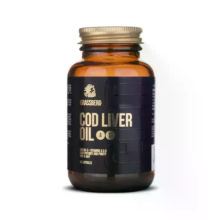Grassberg Cod Liver Oil + Vit D+A 60