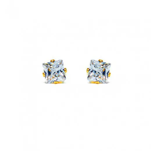18K GOLD PLATED Diamond Earing (6mm) 181
