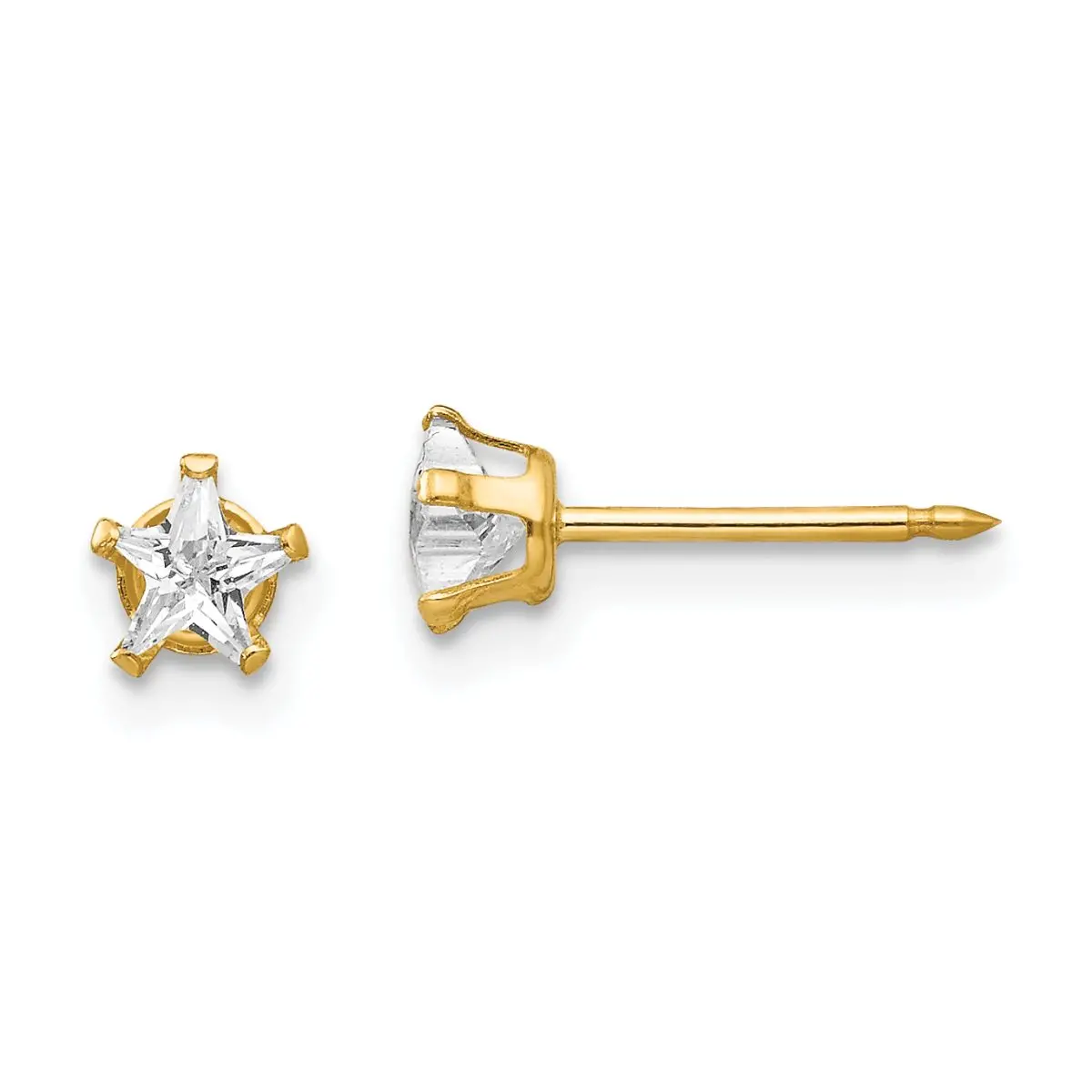 18K GOLD PLATED Diamond Star (7mm) 150