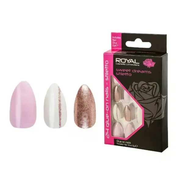 Royal 24 SWEET DREAMS STILETTO NAIL TIPS