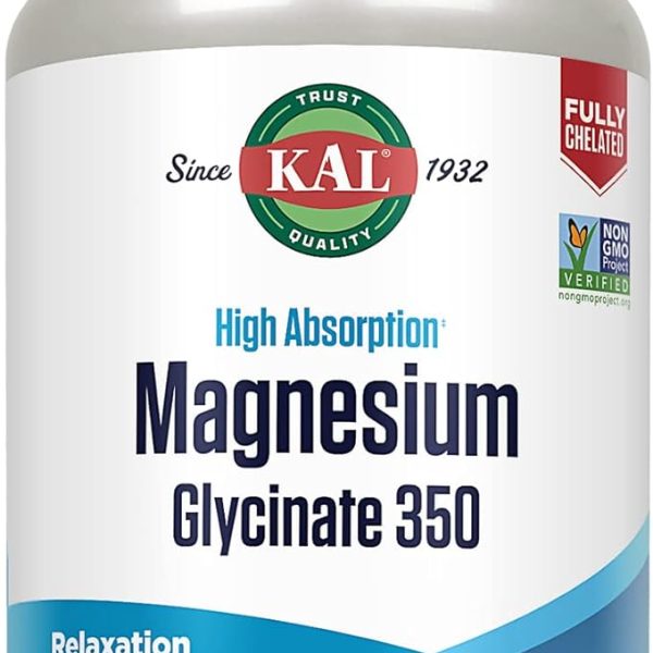 Kal Magnesium Glycinate 350 Mg 160 Veg Caps