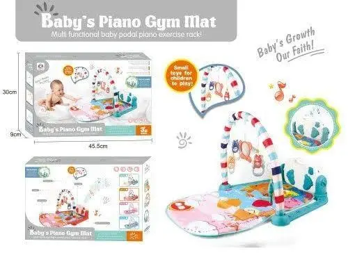 Baby Music Fitness Frame Gym Play Mat Piano Kick and Toddler Activity Center
