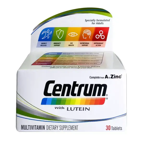 Centrum With Lutein Tabs 30'S Multivitamin