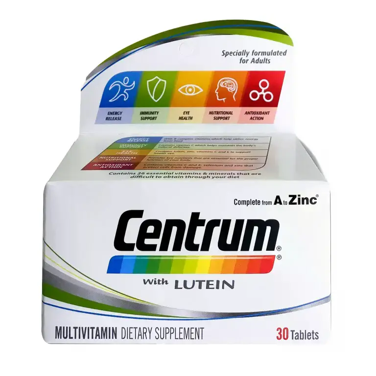 Centrum With Lutein Tabs 30'S Multivitamin
