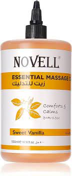 novell essential massage oil vanilla 500ml