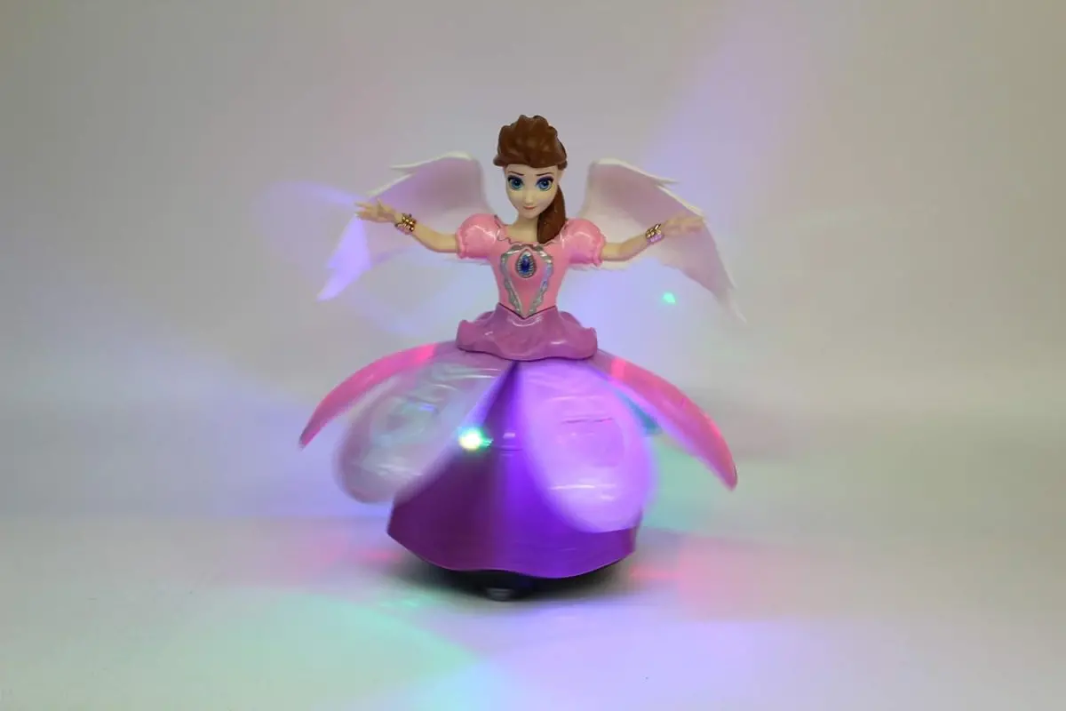 Megasale Angel Dancing Singing Cute Girl Dolls Toys Pretty Princess Dolls - Bump and Go Action -Dancing with Music, Colorful Lights and Rotations - for 3+ Years Old Girls Kids Toddler Children
