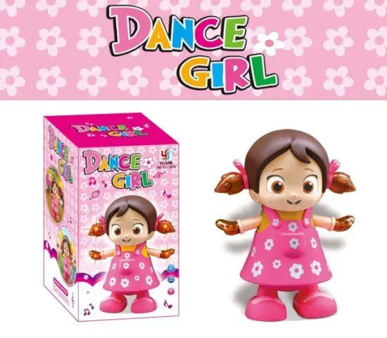 Musical Dancing Doll With Flashing Lights, Walking Singing Doll Musical Toys (YJ 3013)