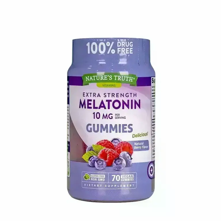 Nature's Truth Extra Strength Melatonin 10 Mg Berry Flavor 70 Vegan Gummies