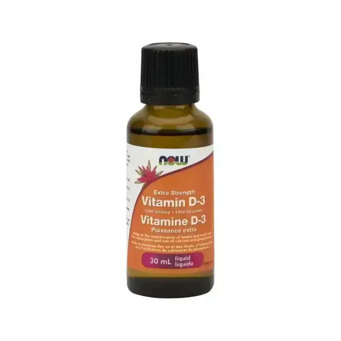 Now Liquid Vitamin D3 1000 IU 30 Ml