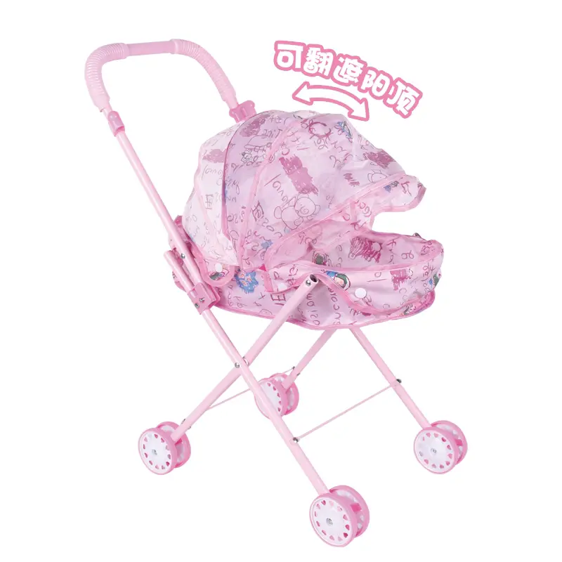 Passeggino High Quality Iron Material Doll Cart Lovely Doll Stroller Baby Stroller