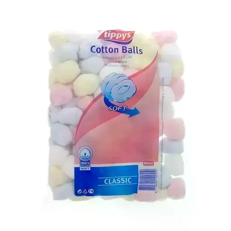 Tippys Coloured Cotton Balls 100 Pcs