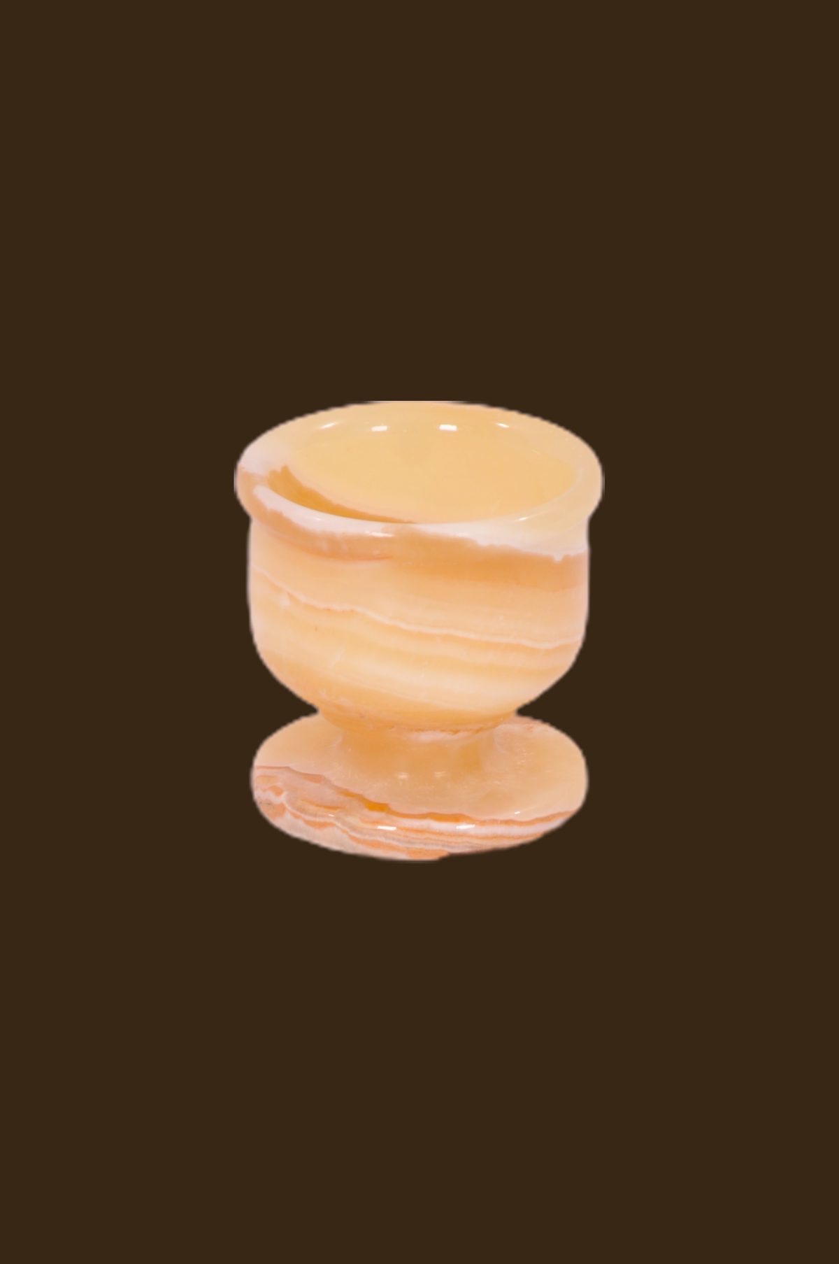 Natural alabaster stone handmade cup