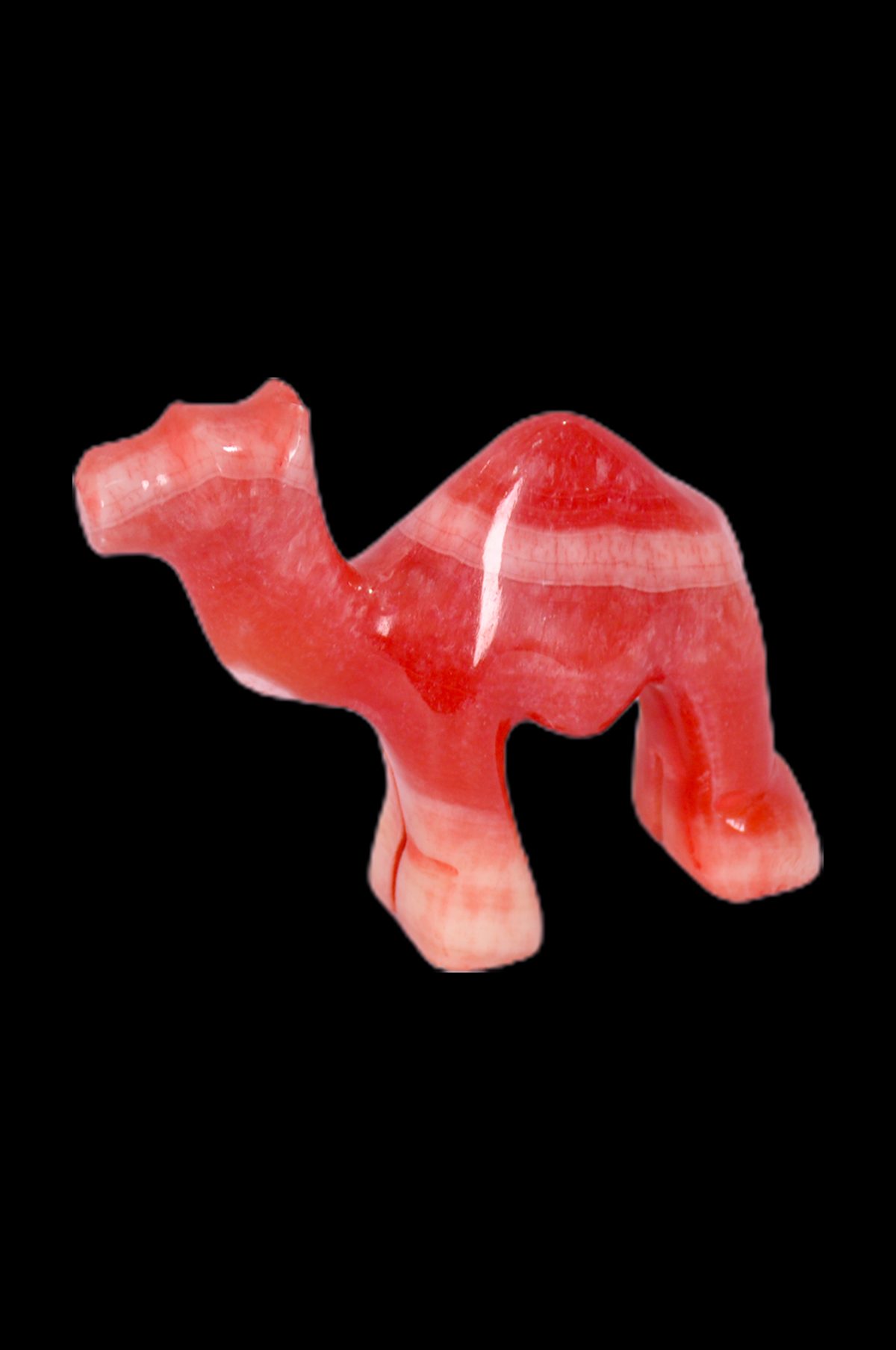 Natural alabaster stone handmade reddish camel