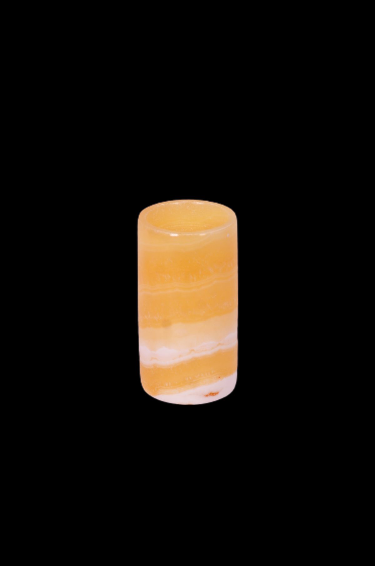 2 27 scaled Natural alabaster stone handmade small candle