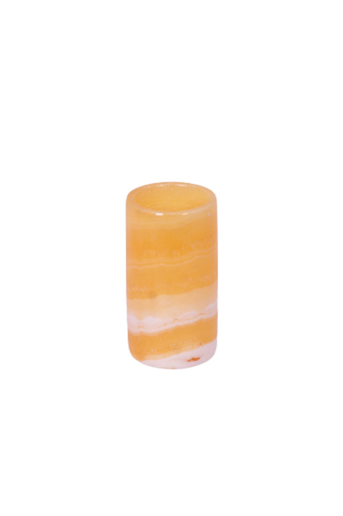 4 40 scaled Natural alabaster stone handmade small candle