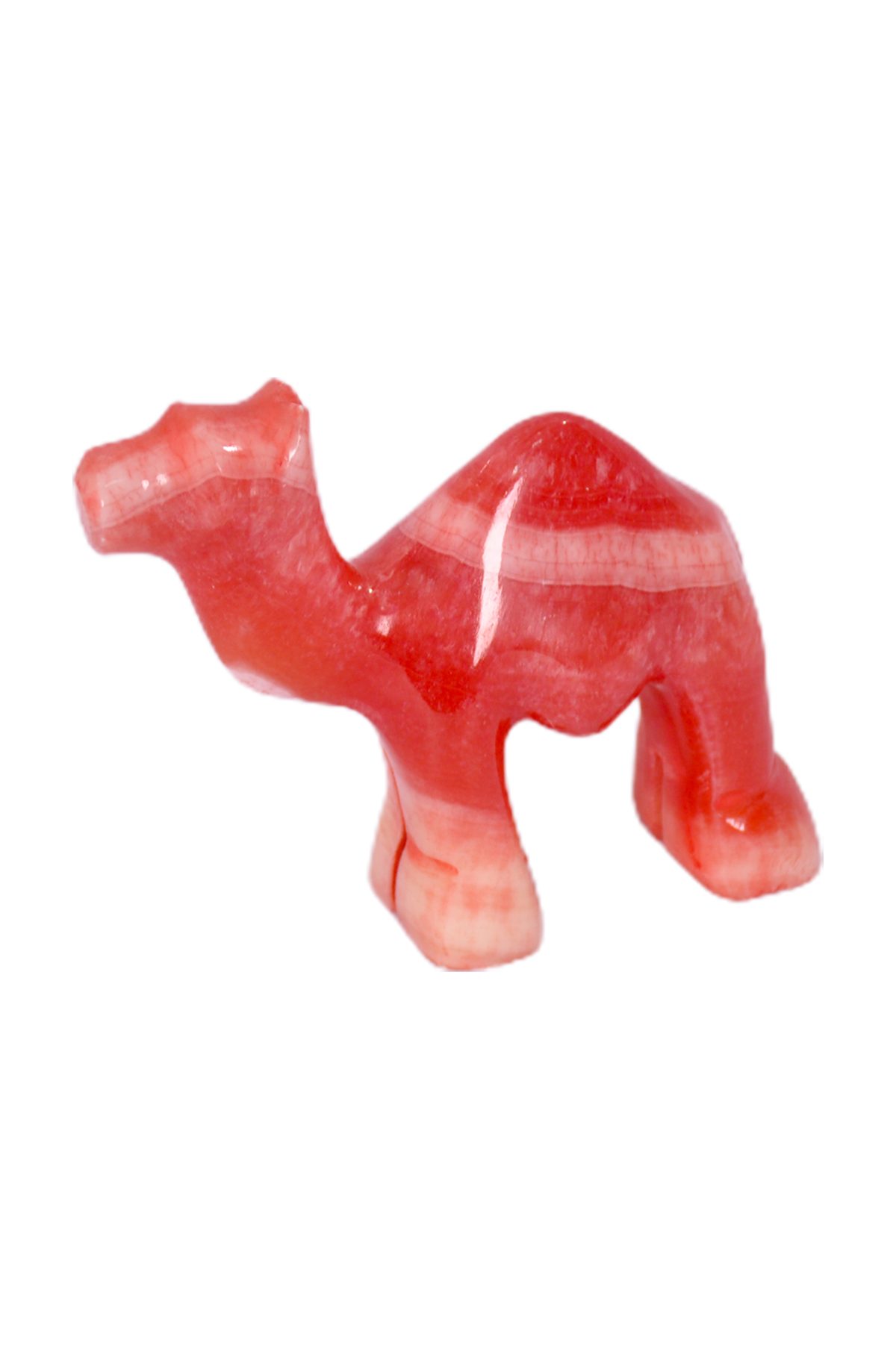 Natural alabaster stone handmade reddish camel