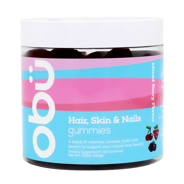 Obu Hair Skin And Nails 60 Gummies