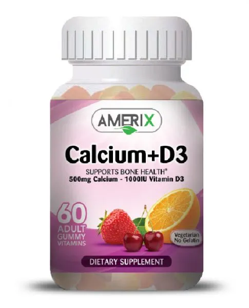 Amerix Calcium+Vit D3 Adult Gummies 60 Pieces