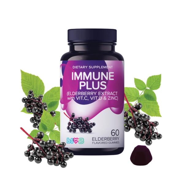 Livs Immune Plus with Elderberry Flavor 60 Gummies