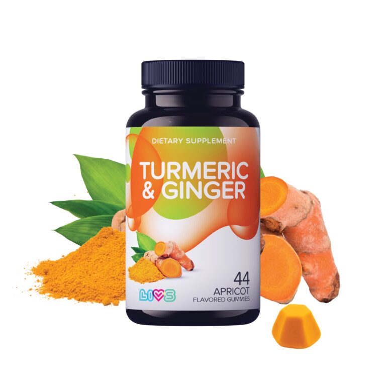 Livs Turmeric & Ginger with Apricot Flavor 44 Gummies